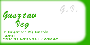 gusztav veg business card